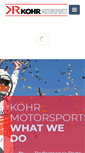 Mobile Screenshot of kohrmotorsports.com